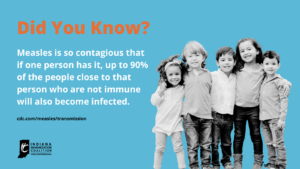 Measles is contagious